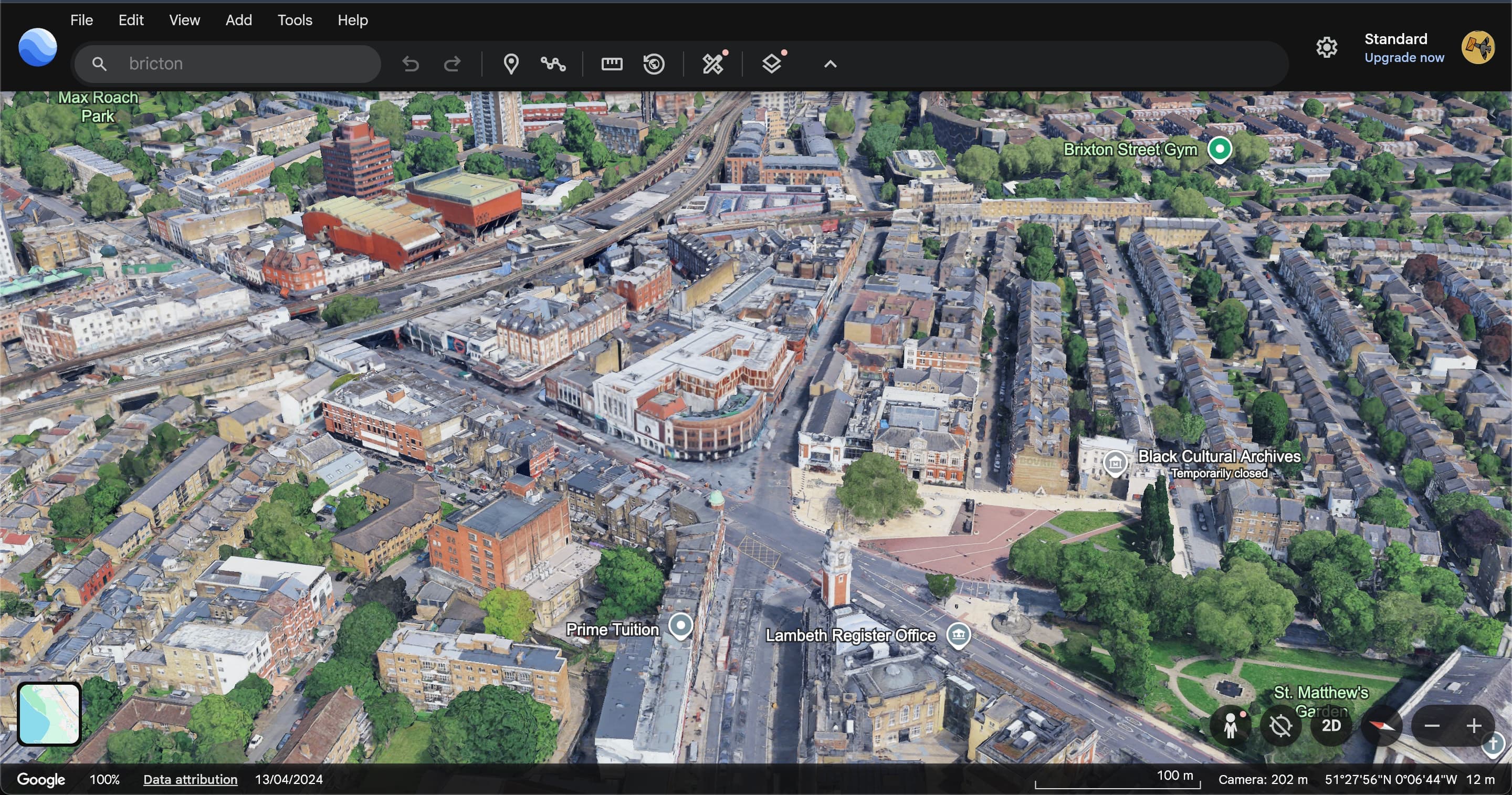 Brixton street-level view showing local storefronts, community murals, and neighborhood cultural elements captured for urban documentation