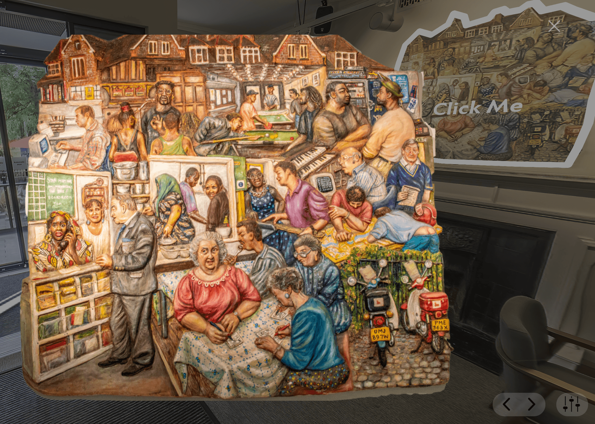 Oxford House 360° photography capture process showing theatre documentation setup