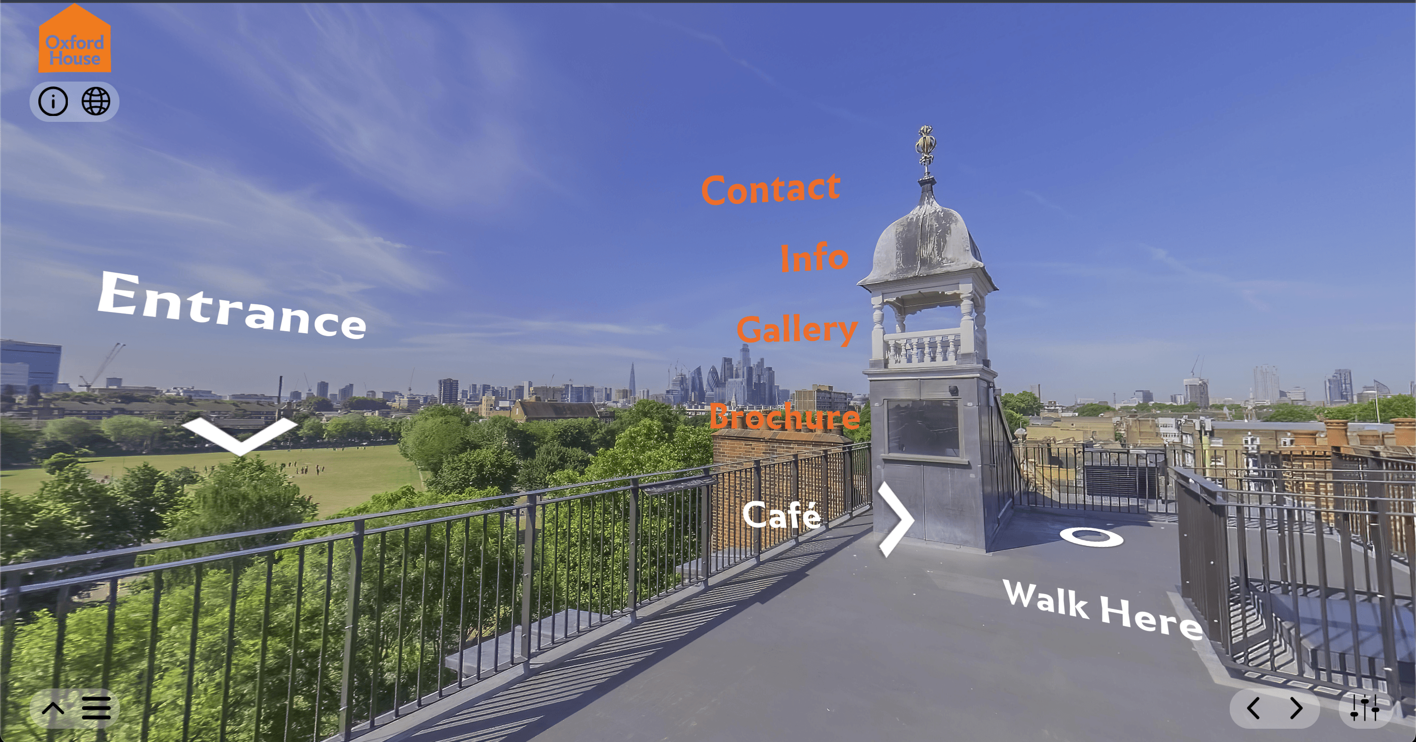 Oxford House virtual tour post-production showing 360° panorama stitching workflow